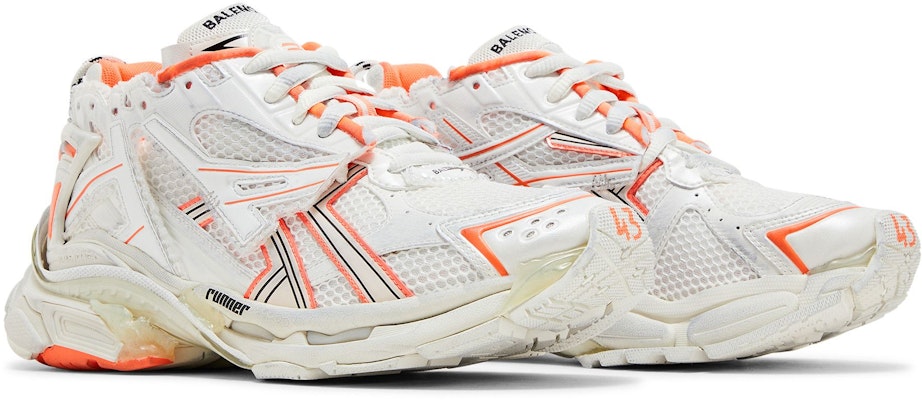 Balenciaga Runner Sneaker 'Eggshell Neon Orange' Lelaki/Wanita 677403-W3RBM-9770 Cheap Balenciaga Runner Sneaker 'Eggshell Neon Orange' Lelaki/Wanita 677403-W3RBM-9770