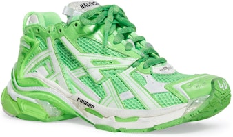 Balenciaga Runner Sepatu 'Fluo Green' 677403W3RBM3590 Lookbook Balenciaga Runner Sepatu 'Fluo Green' 677403W3RBM3590