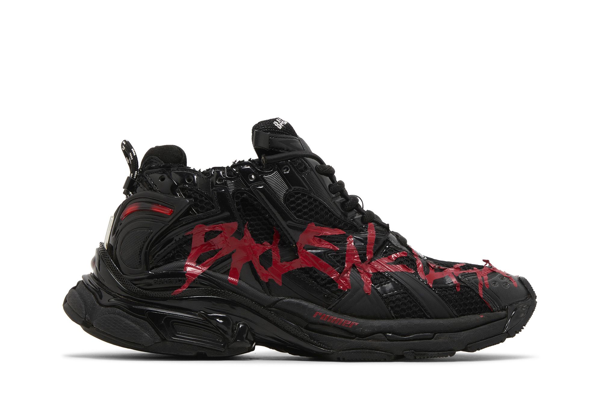 Balenciaga Runner Sneaker 'Graffiti - Black Red' 677403-W3RBQ-1060