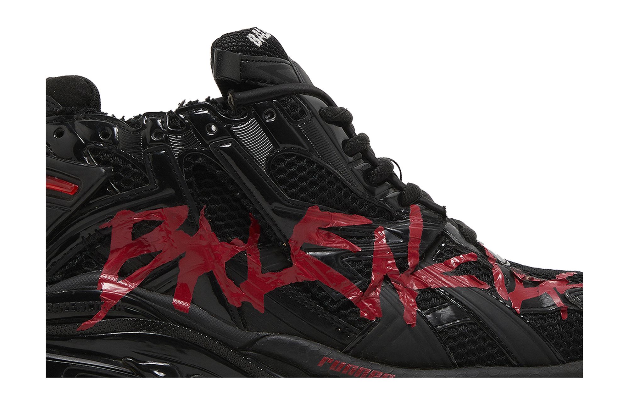 Order Balenciaga Runner Sneaker ''Graffiti - Zwart Rood'' 677403-W3RBQ-1060