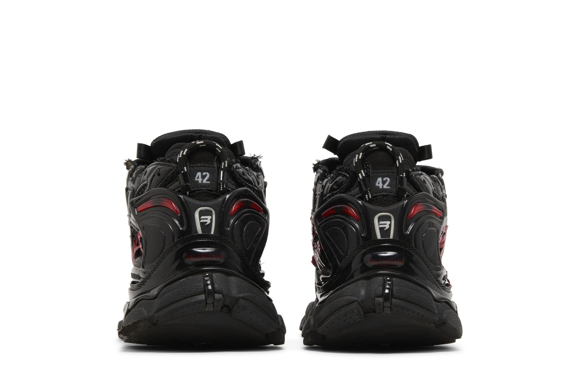 Details for Balenciaga Runner Sneaker ''Graffiti - Zwart Rood'' 677403-W3RBQ-1060