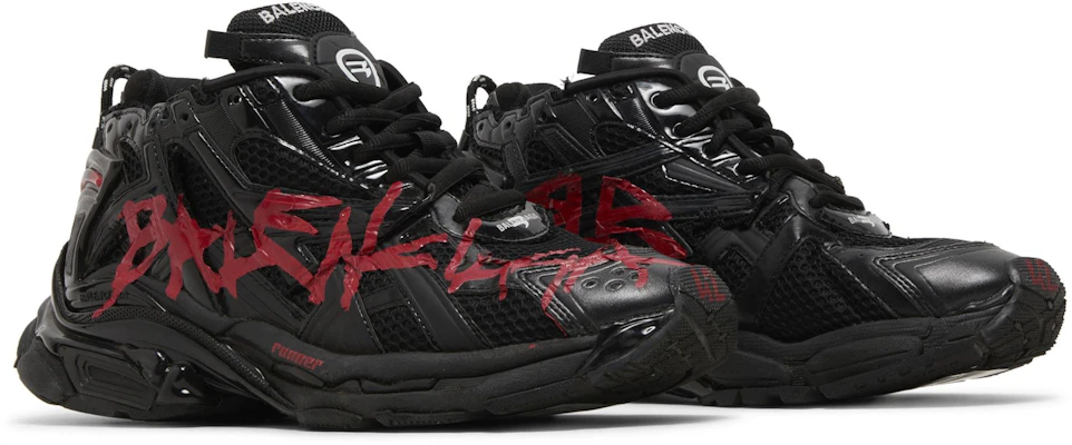 Balenciaga Runner Sneaker ''Graffiti - Zwart Rood'' 677403-W3RBQ-1060 Cheap Balenciaga Runner Sneaker ''Graffiti - Zwart Rood'' 677403-W3RBQ-1060