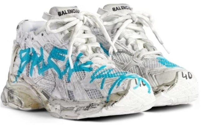Zapatillas Balenciaga Runner 'Graffiti - Blanco Azul' 772774-W3RBQ-9040 Shop Zapatillas Balenciaga Runner 'Graffiti - Blanco Azul' 772774-W3RBQ-9040