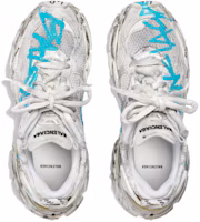 Details for Balenciaga Runner Sneaker 'Graffiti - White Blue' 772774-W3RBQ-9040