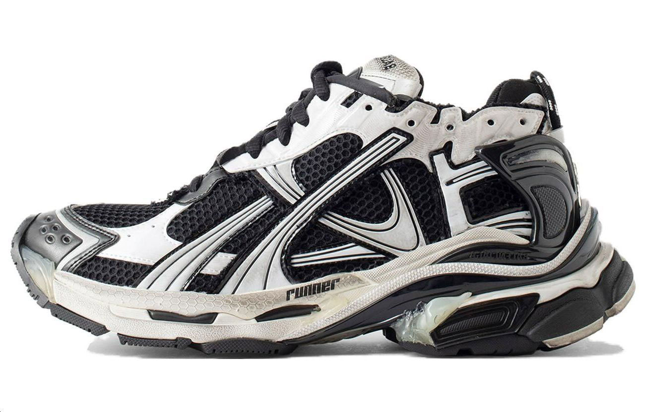Balenciaga Runner Sneaker 'White Black' 772774-W3RMU-9010