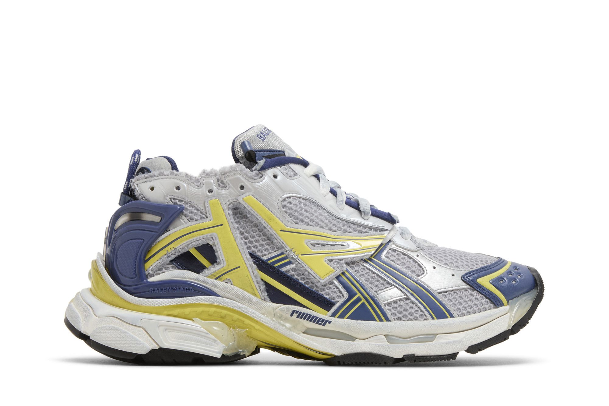 Buy Balenciaga Runner Zapatillas 'Blanco Azul Amarillo' 677403-W3RB5-9174