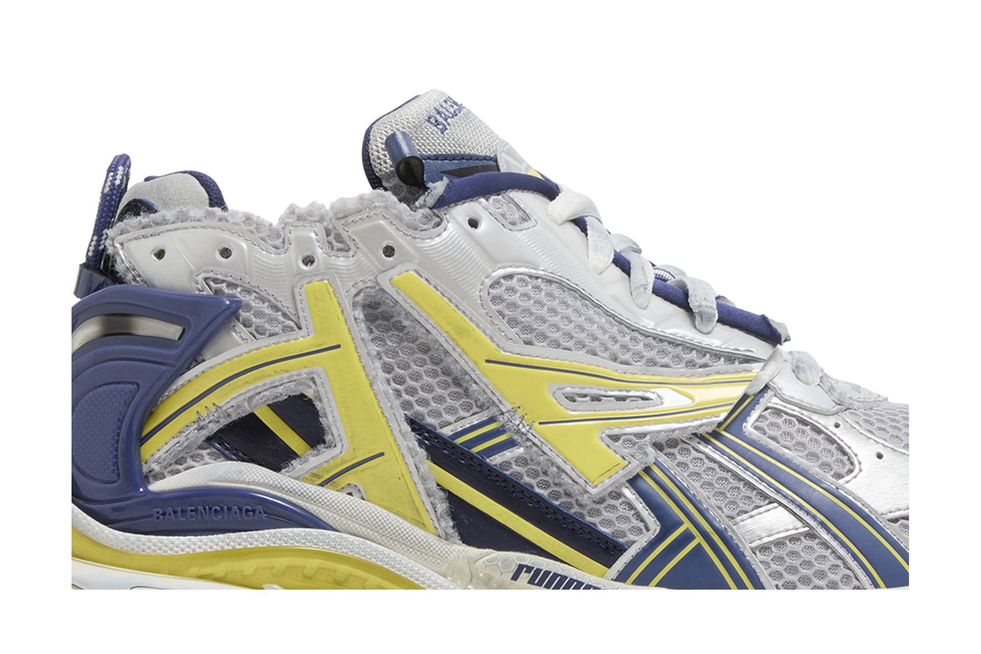 Order Balenciaga Runner Zapatillas 'Blanco Azul Amarillo' 677403-W3RB5-9174
