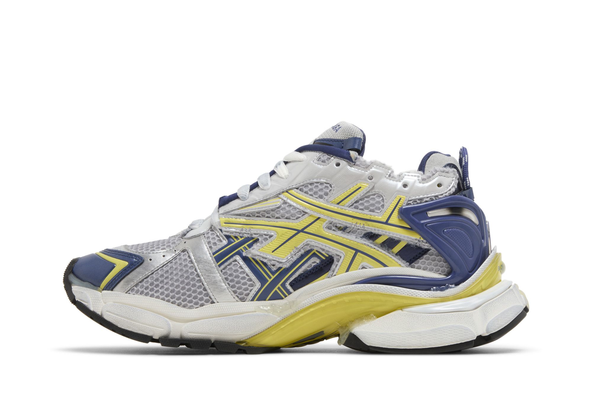 Lookbook Balenciaga Runner Zapatillas 'Blanco Azul Amarillo' 677403-W3RB5-9174
