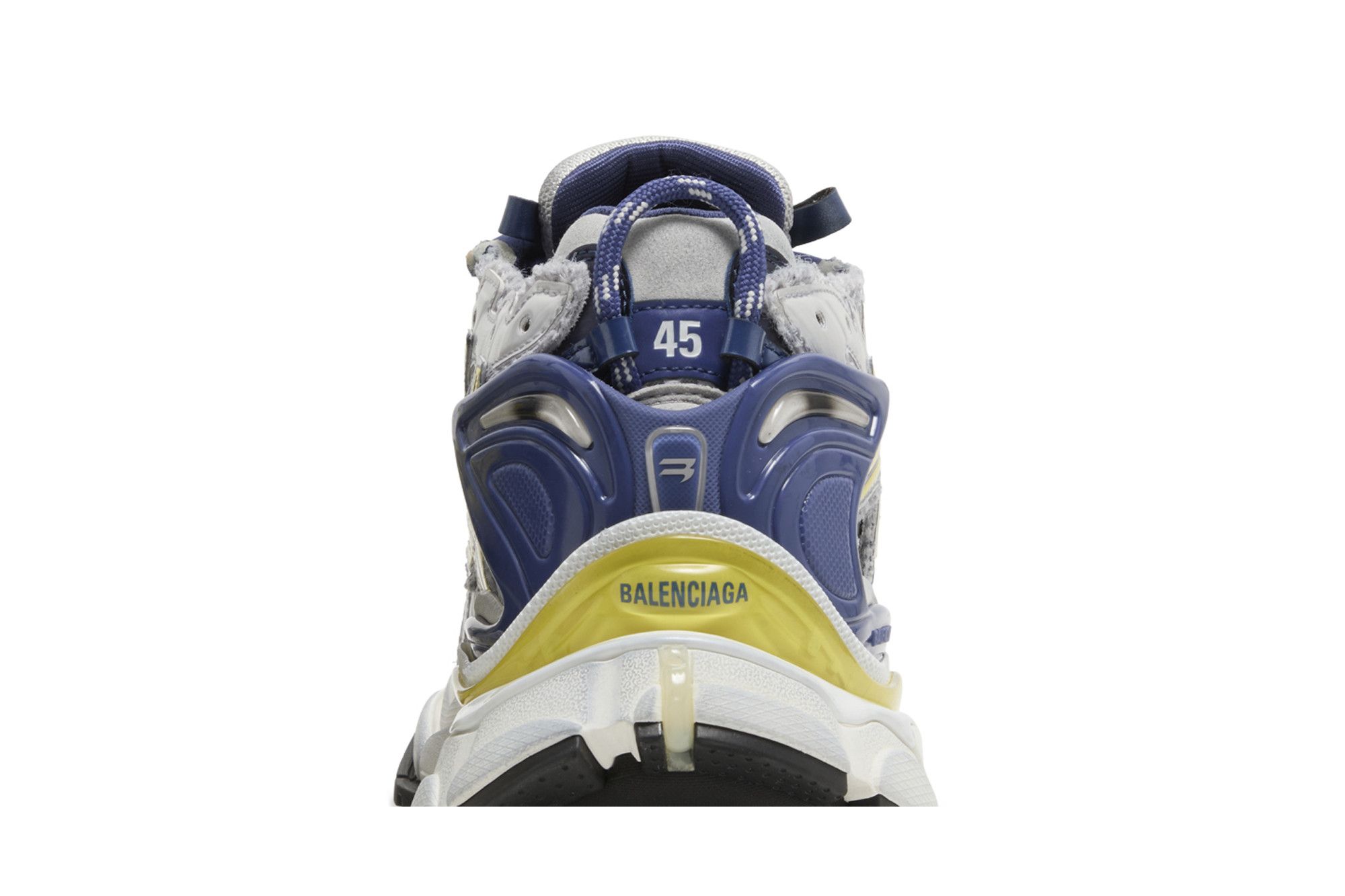 Sizing Balenciaga Runner Zapatillas 'Blanco Azul Amarillo' 677403-W3RB5-9174