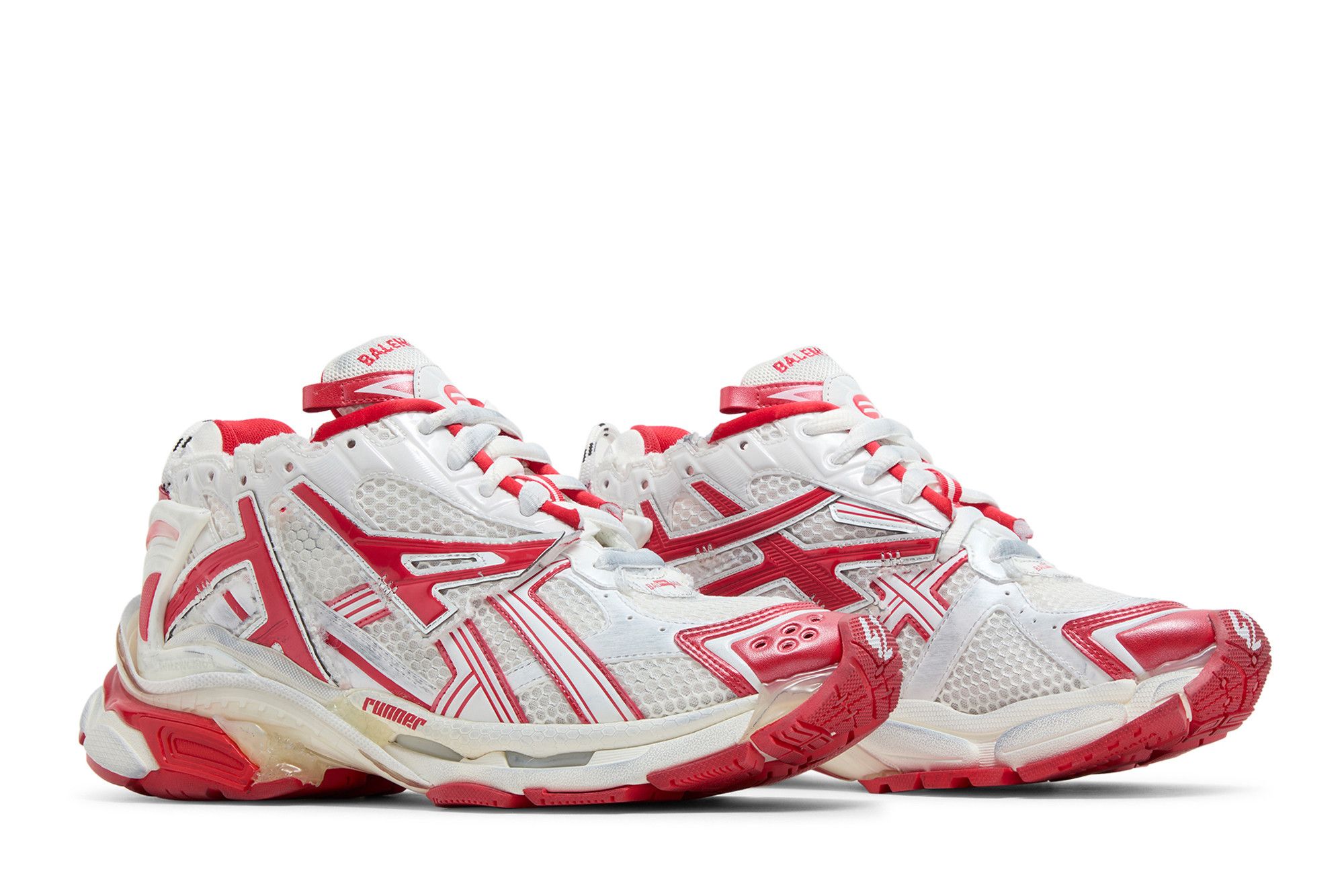 Cheap Balenciaga Runner Sneaker ''Weiß Rot'' 677403-W3RB2-9060