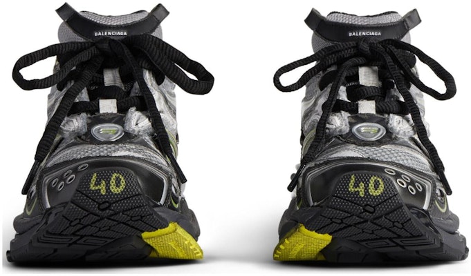 Balenciaga Runner Sneaker 'Worn-Out - Silver Neon Yellow' 779066-W3RXP-8137 Shop Balenciaga Runner Sneaker 'Worn-Out - Silver Neon Yellow' 779066-W3RXP-8137
