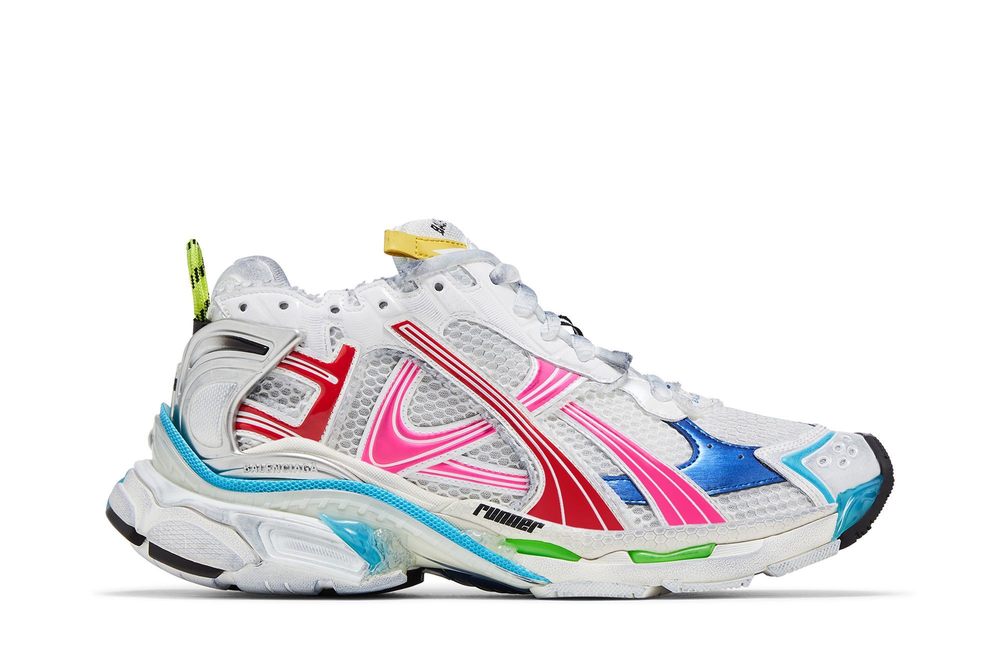 Balenciaga Runner Sneaker 'Worn-Out - White Multi-Color' 772774W3RBW9645