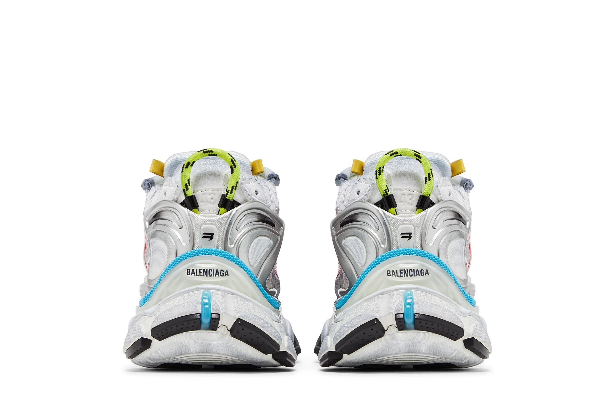 Details for 巴黎世家老爹鞋“做旧 - 白色多彩” 772774W3RBW9645