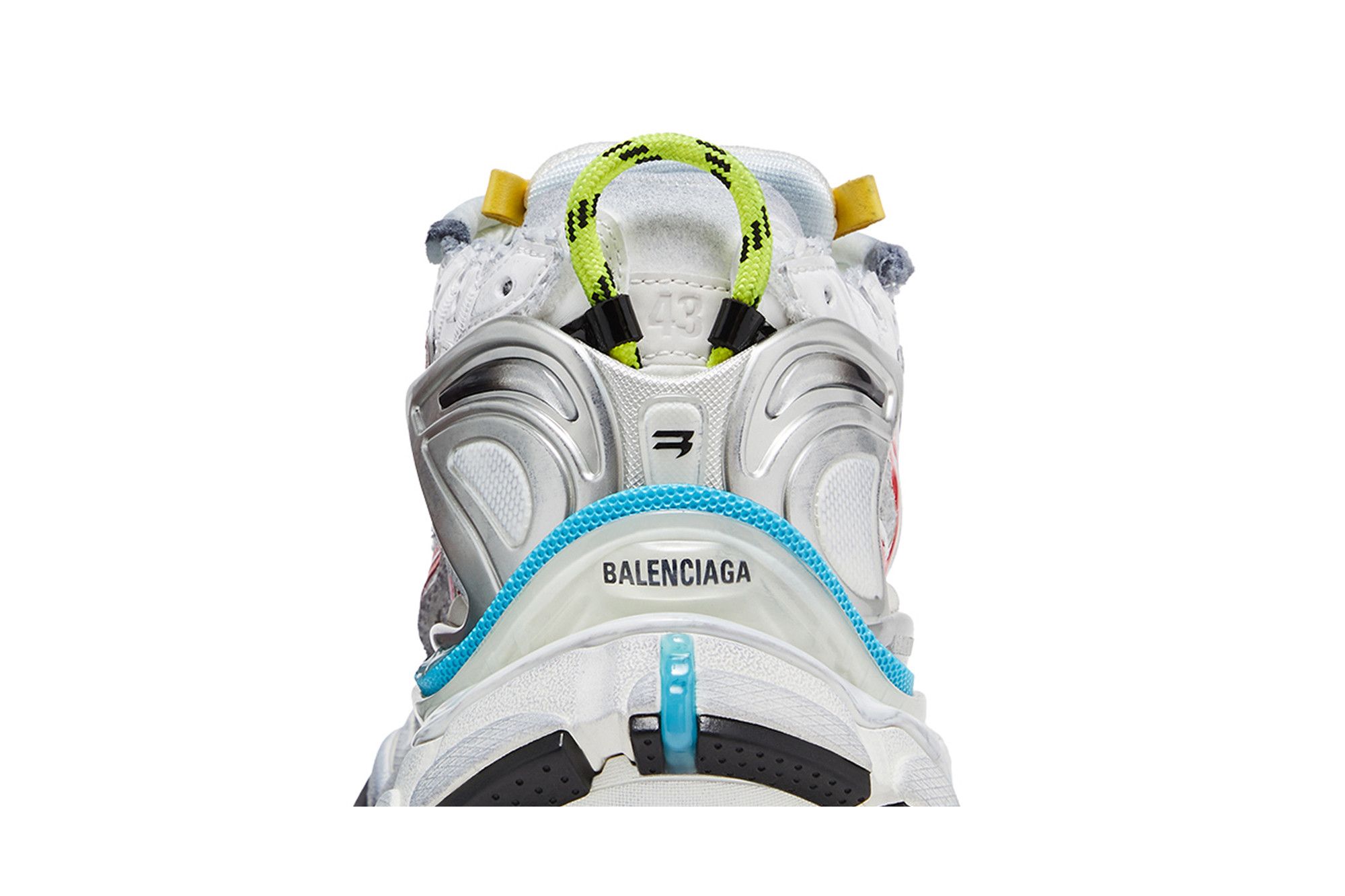 Sizing 巴黎世家老爹鞋“做旧 - 白色多彩” 772774W3RBW9645