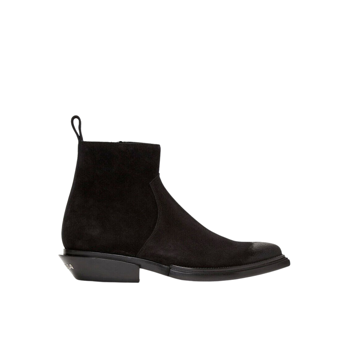 Balenciaga Santiago Black Suede Ankle Boots 'Black' 579736WA7301000