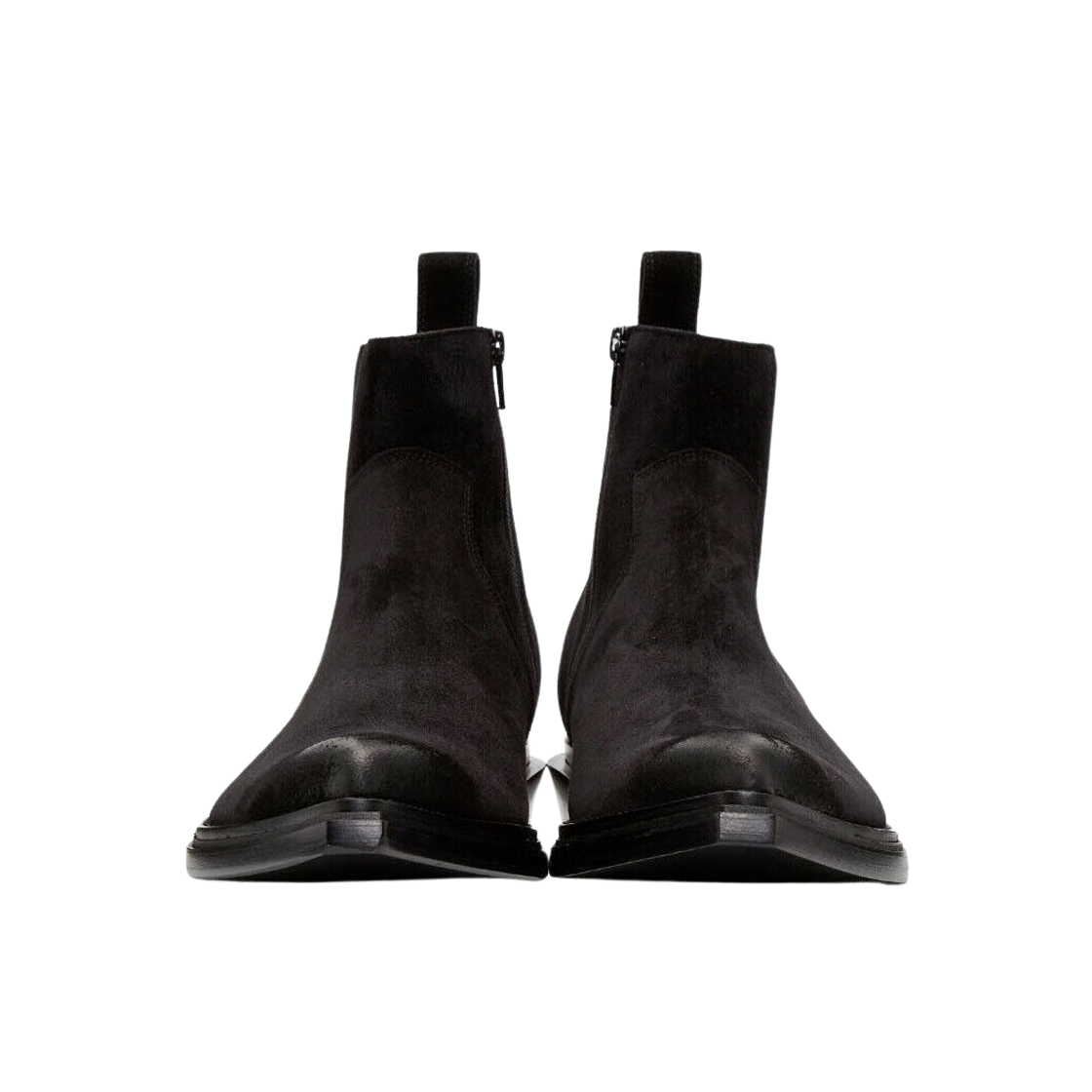 Lookbook Balenciaga Santiago Black Suede Ankle Boots 'Black' 579736WA7301000