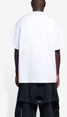 Balenciaga Scissors Flatground T-Shirt 'White/Black' Lookbook Balenciaga Scissors Flatground T-Shirt 'White/Black'