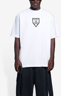 Balenciaga Scissors Flatground T-Shirt 'White/Black' Shop Balenciaga Scissors Flatground T-Shirt 'White/Black'