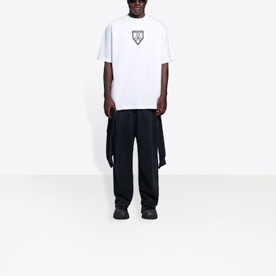 Balenciaga Scissors Flatground T-Shirt 'White/Black' Details for Balenciaga Scissors Flatground T-Shirt 'White/Black'