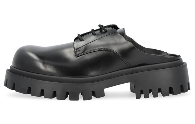 Balenciaga Sergent 20mm Mules 'Smooth Calfskin Black' 701392WBD401000