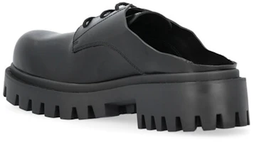 Shop Balenciaga Sergent 20mm Mules 'Piel Lisa Negra' 701392WBD401000