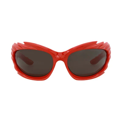 Balenciaga Shield-Frame Bio Injection Sunglasses Red/Grey (BB0255S-30013967-004-60032)