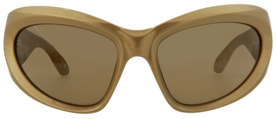 Balenciaga Shield Sunglasses Gold/Brown (BB0228S-30013403-004) Order Balenciaga Shield Sunglasses Gold/Brown (BB0228S-30013403-004)