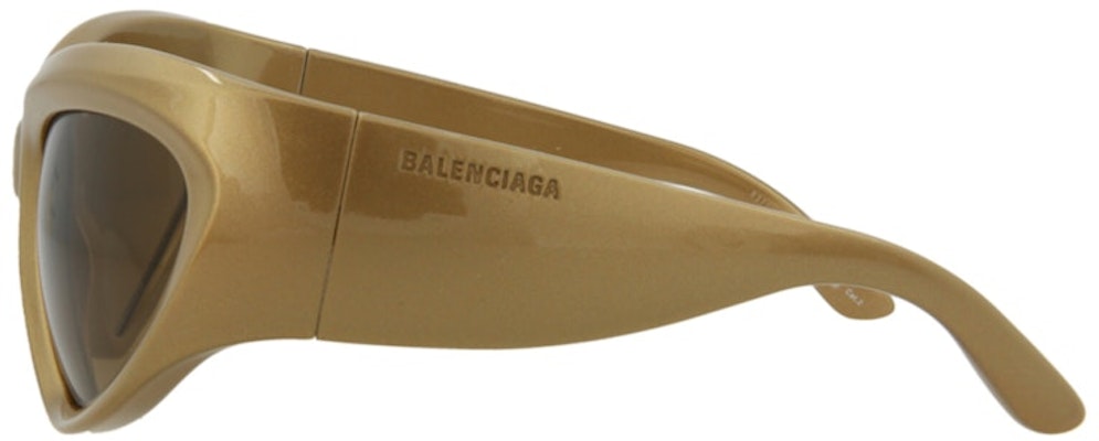 Balenciaga Shield Sunglasses Gold/Brown (BB0228S-30013403-004) Lookbook Balenciaga Shield Sunglasses Gold/Brown (BB0228S-30013403-004)