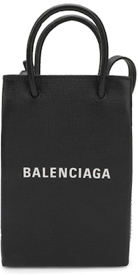 Balenciaga Shopping Phone Holder Bag Black Buy Balenciaga Shopping Phone Holder Bag Black