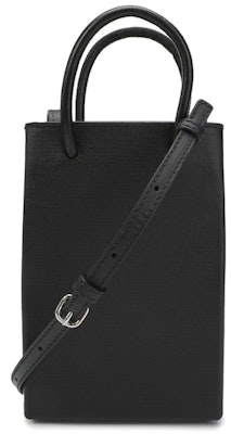 Balenciaga Shopping Phone Holder Bag Black Order Balenciaga Shopping Phone Holder Bag Black