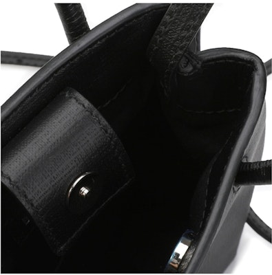 Balenciaga Shopping Phone Holder Bag Black Lookbook Balenciaga Shopping Phone Holder Bag Black