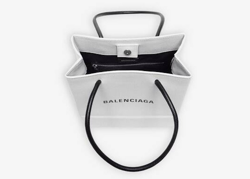 Lookbook Balenciaga Beg Tote Beli-belah XX Kecil Putih