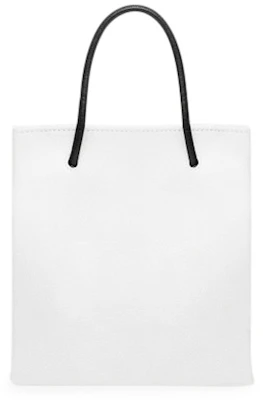 巴黎世家购物迷你手提包 白/黑 Order 巴黎世家购物迷你手提包 白/黑