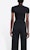 Balenciaga Short-Sleeve Fitted Top 'Black/White'