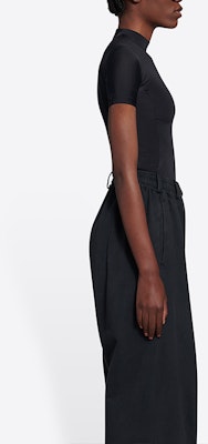 Balenciaga Short-Sleeve Fitted Top 'Black/White' Details for Balenciaga Short-Sleeve Fitted Top 'Black/White'