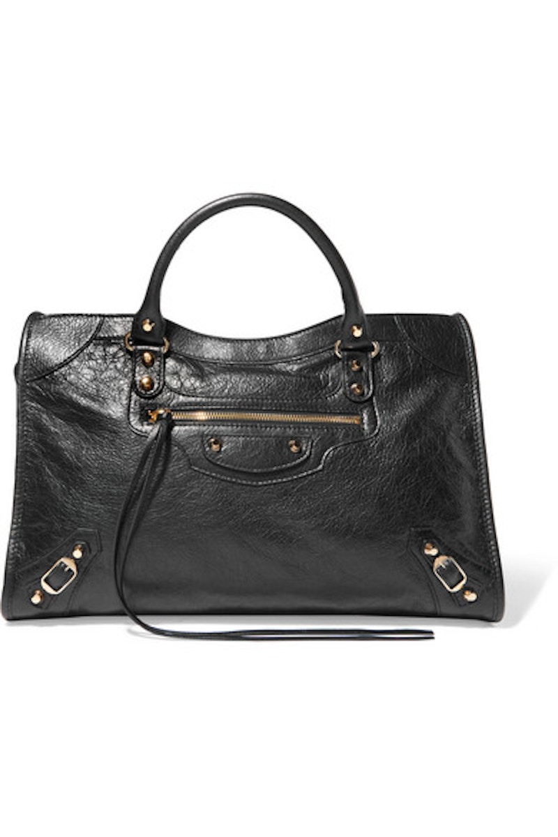 Balenciaga Short Strap Classic City Textured Black