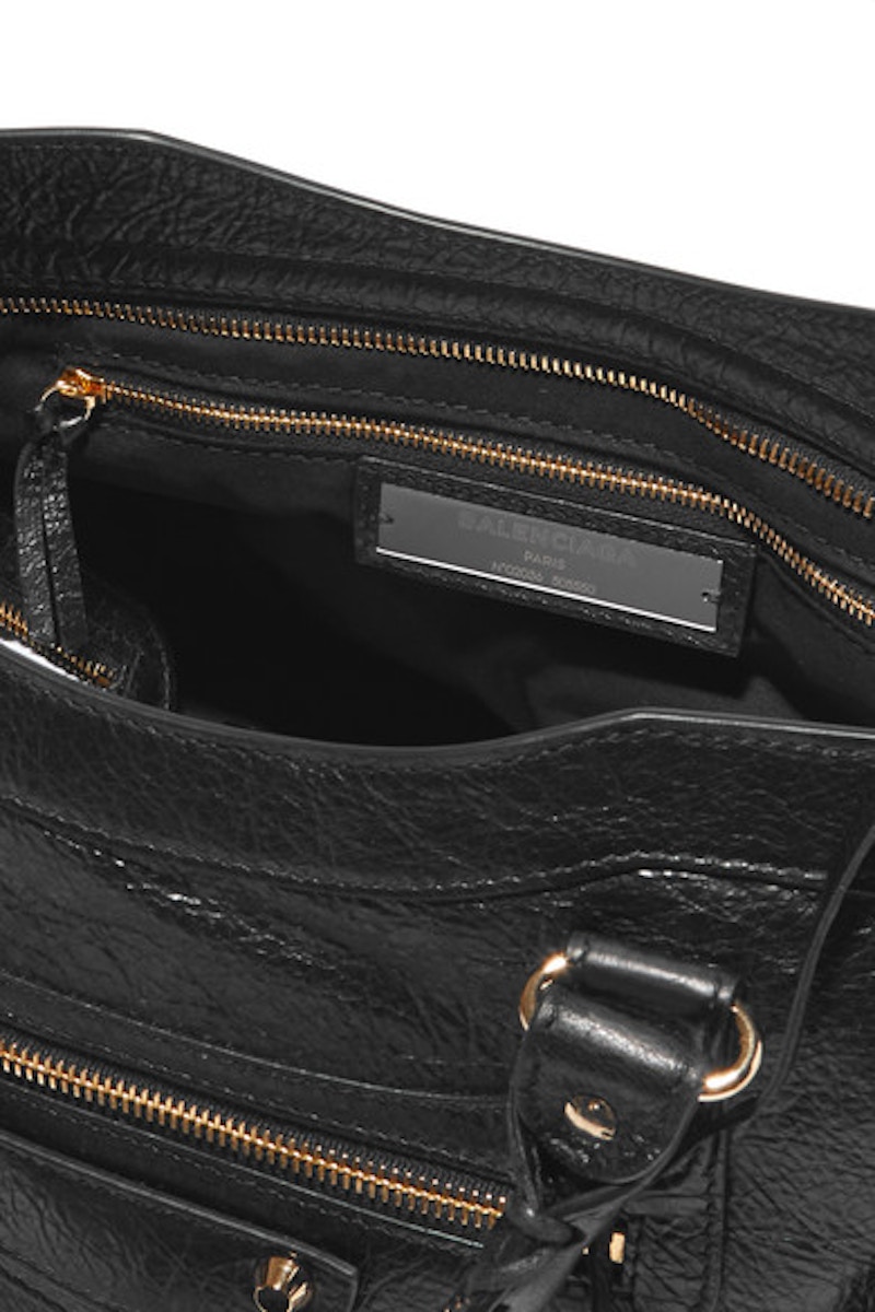 Lookbook 巴黎世家短肩帶經典城市黑色紋理手袋