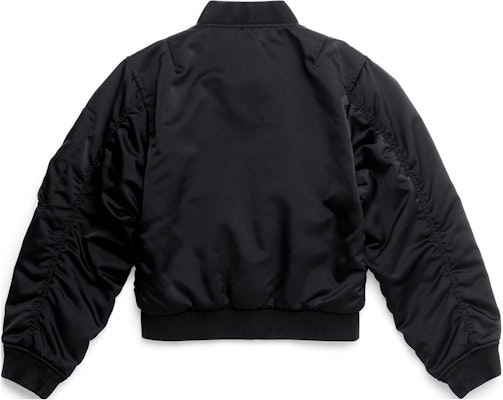 Balenciaga Shrunk SS23 Black Oversized Short Bomber Jacket. 746478TYD311000 Lookbook Balenciaga Shrunk SS23 Black Oversized Short Bomber Jacket. 746478TYD311000