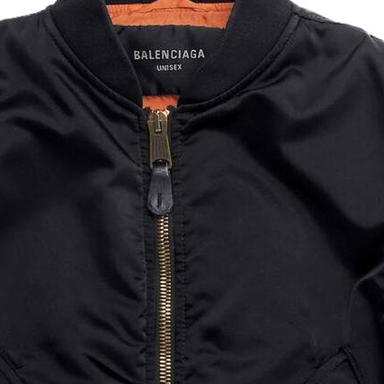 Sizing Balenciaga Shrunk SS23 Black  Oversized Short Bomber Jacket. 746478TYD311000