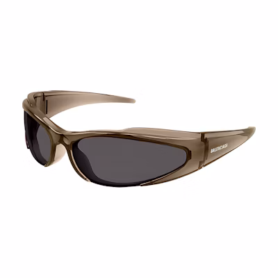 Balenciaga Side Logo Irregular Frame Sunglasses Unisex Couples Style. BB0253S-002