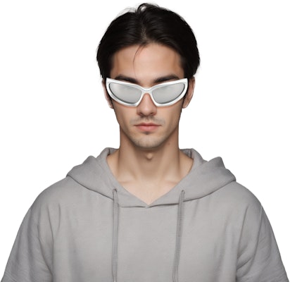 巴里enciaga 男士银色猫眼墨镜刻字款式。 BB0157S004 Purchase 巴里enciaga 男士银色猫眼墨镜刻字款式。 BB0157S004