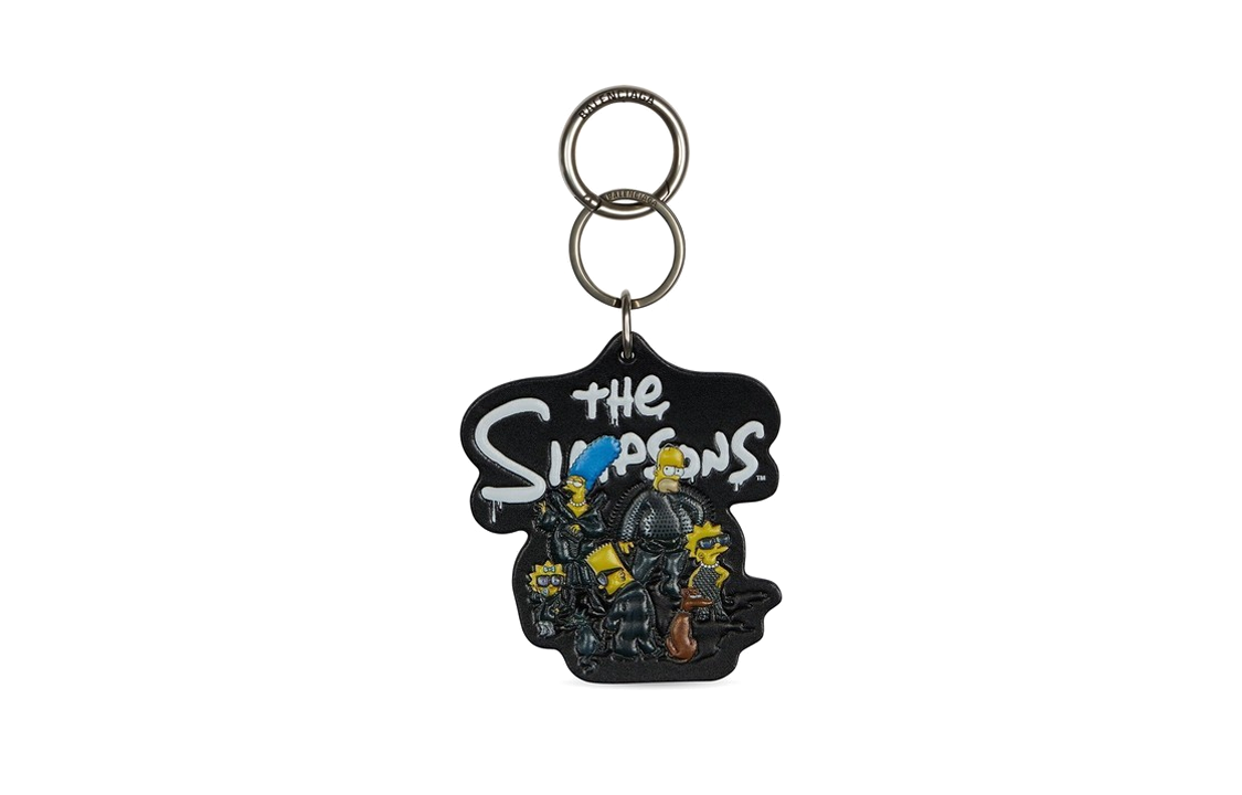 Balenciaga Simpsons Graphic Keychain Black  Accessories. 67876923VCY1000