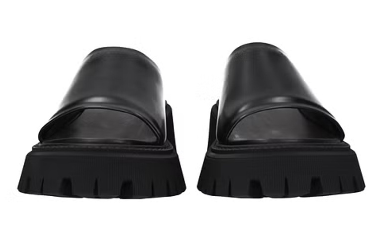 Shop Balenciaga Sandalias 'Cuero Negro' 694904WA8E91000