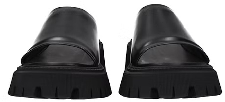 バレンシアガ スライド レザー (黒) 694904WA8E91000 Shop バレンシアガ スライド レザー (黒) 694904WA8E91000