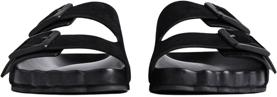 Balenciaga巴黎世家 皮革 通用舒適 一字拖鞋 男款 黑色 Shop Balenciaga巴黎世家 皮革 通用舒適 一字拖鞋 男款 黑色