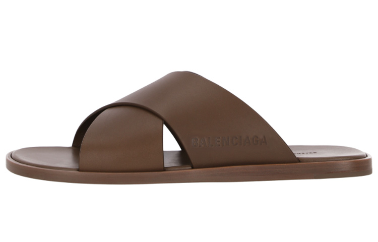 Buy Balenciaga Ciabatte ''Comfort Moda Pelle Marrone'' 597148WAVY01511