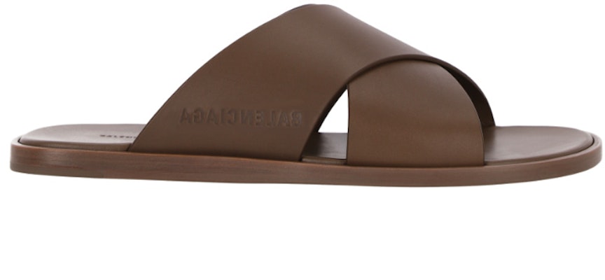 Balenciaga Slides 'Comfort Fashion Leather Brown' 597148WAVY01511 Order Balenciaga Slides 'Comfort Fashion Leather Brown' 597148WAVY01511