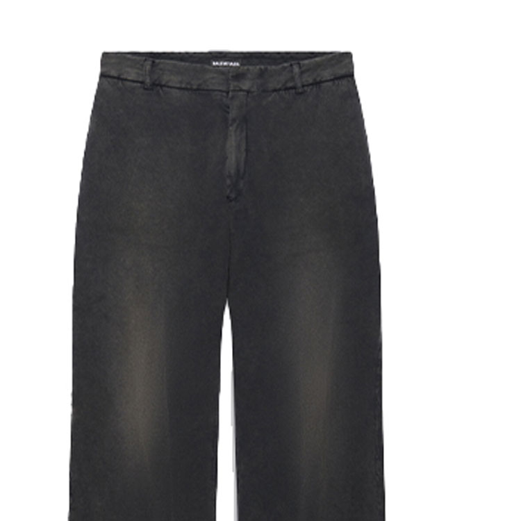 Sizing Balenciaga Slim-Fit Distressed Zip Black Jeans 662403TAV041000
