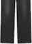 Cheap Balenciaga Slim-Fit Distressed Zip Black Jeans 662403TAV041000