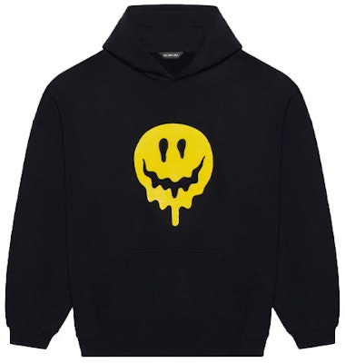 Balenciaga Smiley Hoodie 'Black/Yellow/White' Buy Balenciaga Smiley Hoodie 'Black/Yellow/White'